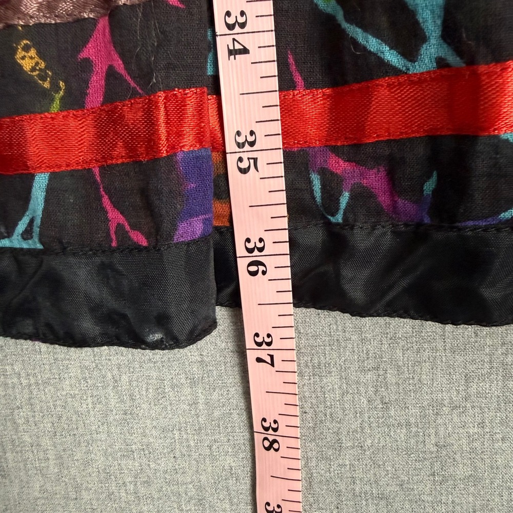 TravelSmith Multi Color Cotton Ribbon Boho Maxi Skirt Medium - Picture 4 of 14
